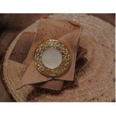 sheep leather ring - brown