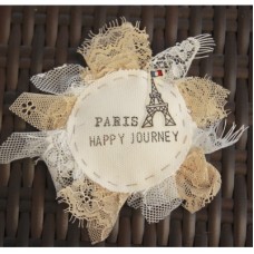 Paris pillow brooch