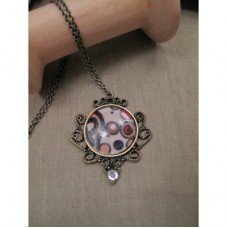 glass ball dot dot necklace
