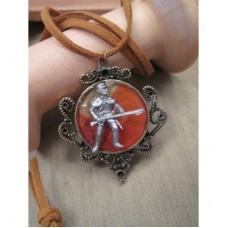 warrior necklace - gun