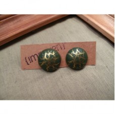 Crack Ear Ring - Green