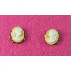 MIni Cameo Stud Earring 