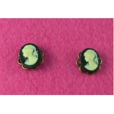 Mini Cameo Stud Earring 