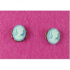 Mini Cameo Stud Earrings 