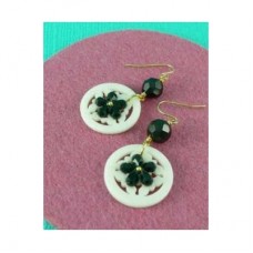 Black Lace Hook Earrigns 