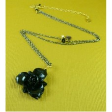 Black Orchid Necklace