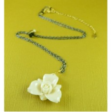 White Orchid Necklace 