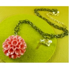 Blush Crysanthemum Necklace