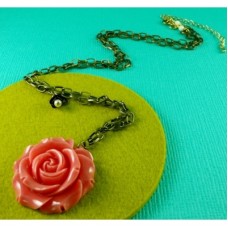 Plush Blush Coral Necklace